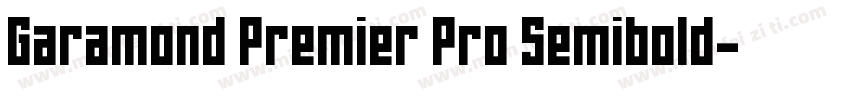 Garamond Premier Pro Semibold字体转换